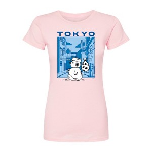 Women's - Peanuts - Olaf Tokyo Street Fitted Graphic T-Shirt - 1 of 3
