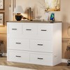 Full Size Murphy Bed with 1 Large Storage Drawer and Charging Station - 3 of 4
