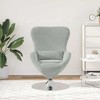 vidaXL Egg Chair Light gray 63 x 73 x 90 cm Velvet - 3 of 4
