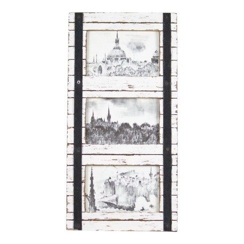 White 4 X 6 Inch Decorative Distressed Wood Shadow Box Picture Frame -  Foreside Home & Garden : Target