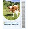Farm Fence, White Welded Wire Fence Roll - Zinc Galvanized No-Climb Animal & Poultry Netting for Horses, Sheep, Chickens - Heavy Duty Yard Protection - 4 of 4