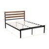 Costway Twin Size Metal Platform Bed Frame Mattress Foundation wooden Headboard - image 4 of 4