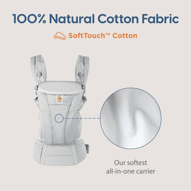 Ergobaby Omni Dream Baby Carrier - Soft Touch Cotton, All-Position Adjustable, 4 of 13