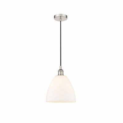 Edison Dome - 1 Light Cord Hung Mini Pendant In Industrial Style-12.25 Inches Tall and 9 Inches Wide