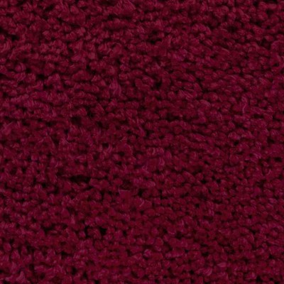 Perugia Burgundy Hand-Knotted Synthetic Fur Area Rug, 5' x 7'