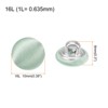 Unique Bargains Blouses Sweater Round Aluminum Cotton Fabric Cloth Covered Buttons 10 Pcs - 2 of 4