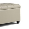 Sapphtopaz 33.3" Storage Bench Ottoman with Storage, Storage Organizer Ottoman Bench for Entryway Bedroom - 3 of 4