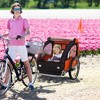 Aosom 2-Seat Child Bike Trailer for Kids with a Strong Steel Frame, 5-Point Safety Harnesses, & Comfortable Seat - 3 of 4