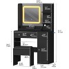 Coucheta LED Vanity Desk with Mirror - 34.5" Makeup Table with Power Outlet, 3 Drawers & Adjustable Lighting - 4 of 4