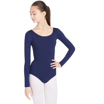 Antheia Long Sleeve Blue Leotard