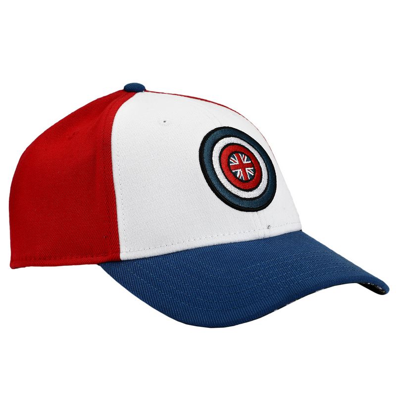 Peggy Carter Embroidered Shield Adjustable Cap with Printed Underbill, 3 of 7