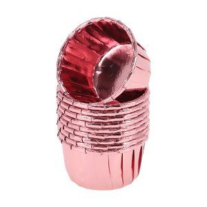 Unique Bargains Disposable Baking Cups Coated Baking Paper 1.57"x1.18" 50 Pcs - 1 of 4