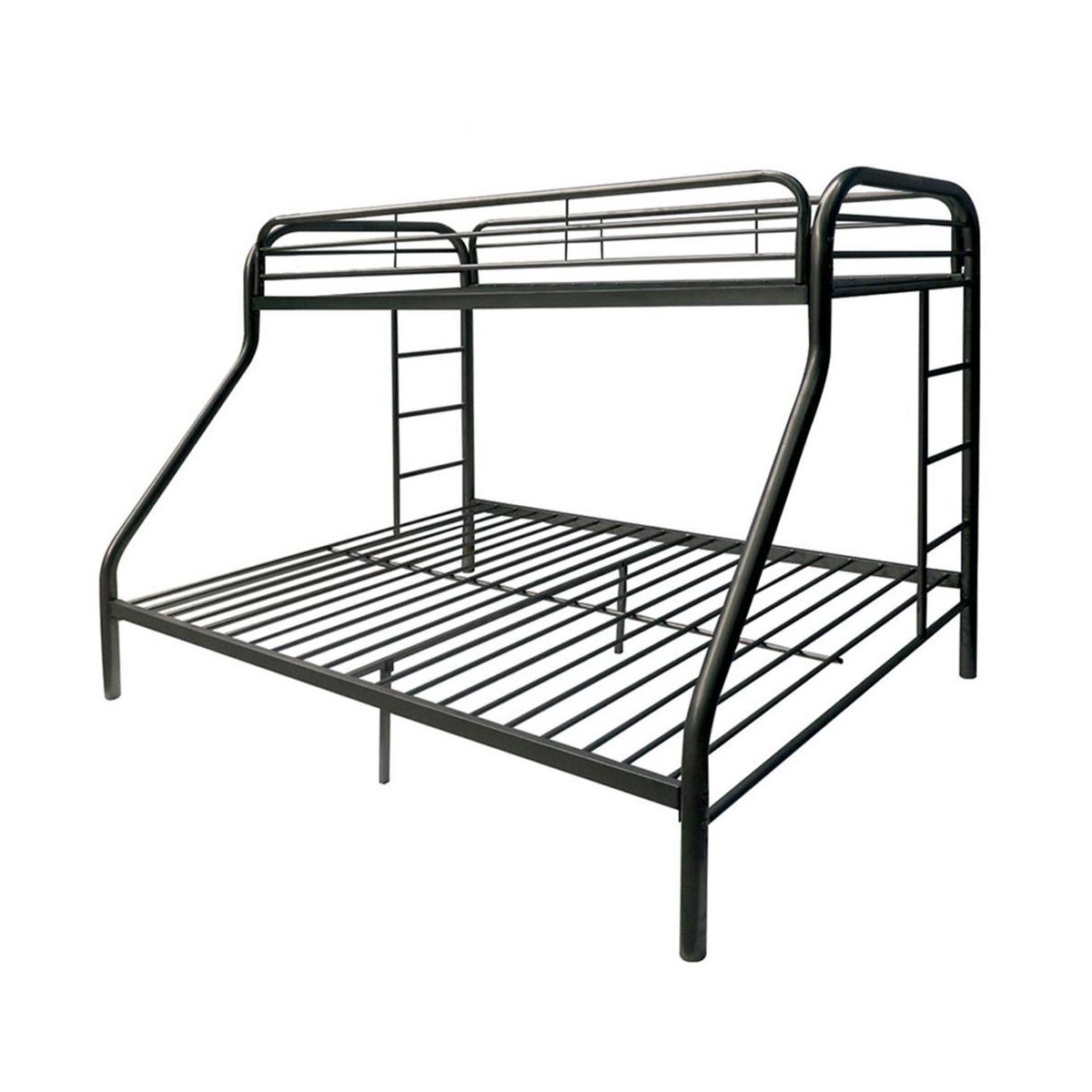 Acme Furniture 78"Twin/Full Bunk Bed Tritan Loft and Bunk Bed Black: Metal Frame, No Box Spring Needed - thumbnail 6