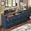 ORRD Farmhouse Style Bedroom 5 Drawer Dresser, 31.5'' Wooden Chest of Drawers with Metal Handles for Living Room, Hallway, Closet (Gray) - 4 of 4