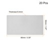 Unique Bargains Stainless Steel DIY Laser Printing Office Engraving Blank Cards - 2 of 4