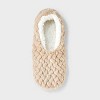 Women's Faux Fur Cozy Pull-On Slipper Socks with Grippers - Auden™ - 3 of 4