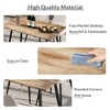 NicBex 47.24Inch Modern minimalist Rectangle Dining Table, Modern Kitchen Table with Metal Legs for Dining Room, Living Room - 3 of 4