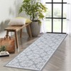 Area Rug Machine Washable Rug Non Slip Non Shedding Large Indoor Carpet Floral Low Pile Foldable Stain Resistant Rugs for Bedroom Living Room - 3 of 4