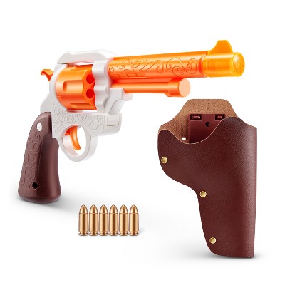 Old West Duel Cowboy Pistols Toy Set – 7” Revolvers With Silver Cartridges, For Kids 3+