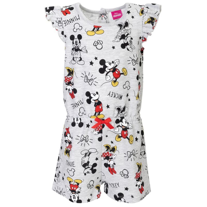 Disney Minnie Mouse Mickey Mouse Nightmare Before Christmas Pixar Toy Story Lion King  Baby Girls Romper Infant to Big Kid, 1 of 8