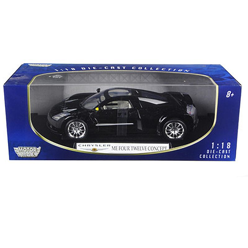 Chrysler Me Four Twelve Black 1/18 Diecast Model Car by Motormax, 3 of 4