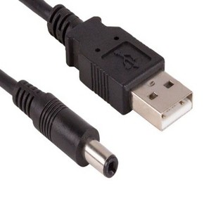 SANOXY Cables and Adapters; 3ft USB 2.0 A Male to DC 5.5 mm x 2.1 mm Power Cable - 1 of 2