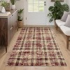 Plaid Rug Area Rug for Bedroom Living Room Modern Classroom Area Rug Neutral Soft Rugs for Nursery Stain Resistant Dining Room Rugs - 3 of 4