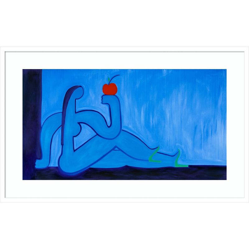 41&#34; x 26&#34; Eve and The Apple by Cristina Rodriguez Wood Framed Wall Art Print - Amanti Art, 1 of 8