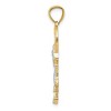 Black Bow Jewelry 14k Yellow Gold and White Rhodium Two Tone Frog and Heart Pendant - 2 of 4