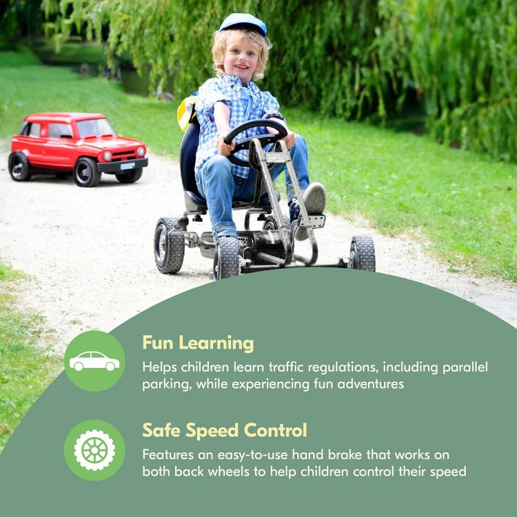 hauck Lightning Ergonomic Pedal Ride On Go Kart Toy for Boys and Girls, 3 of 6