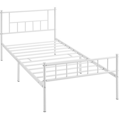 Twin/Full/Queen Metal Bed frames Platform Bed with Arrow Headboard and  Footboard