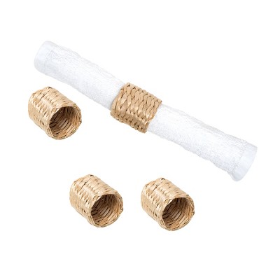 C&F Home Woven Corn Leaf Napkin Ring, Set of 4 : Target