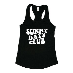 Simply Sage Market Women's Sunny Days Club Graphic Racerback Tank - 1 of 3