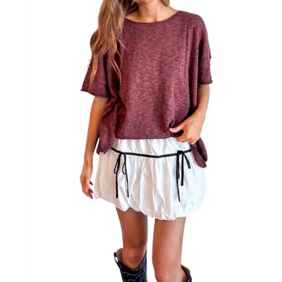 Women's Emerson Balloon Mini Skirt - day + moon