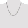 Black Bow Jewelry 4.5mm Sterling Silver Solid Figaro Anchor Chain Necklace - 2 of 4