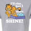 Women's - Garfield - Rise But Won't Shine Cropped Graphic T-Shirt - 2 of 4