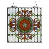 Chloe Lighting Tiffany-Glass Victorian Window Panel 25x25 - 2 of 3