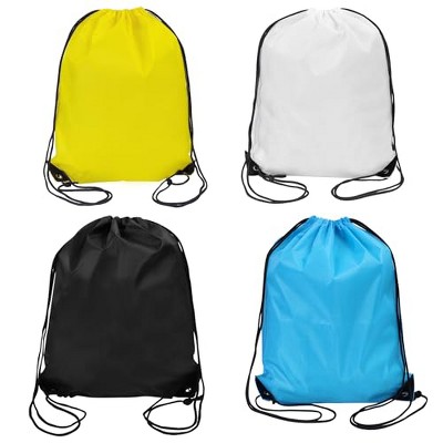 Generic 4 Pack Drawstring Backpack Bulk, Colorful Cinch Bag for Gym Sports,