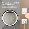 32 Inch Bathroom Wall Mirrors With 3 Color Lights Round Wall Vanity Mirror, IP54 Waterproof Frameless Crystal LED Anti-Fog Bathroom Vanity Mirror - 2 of 4