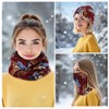 Unique Bargains Feather Parrern Neck Gaiter 1 Pc - 2 of 4