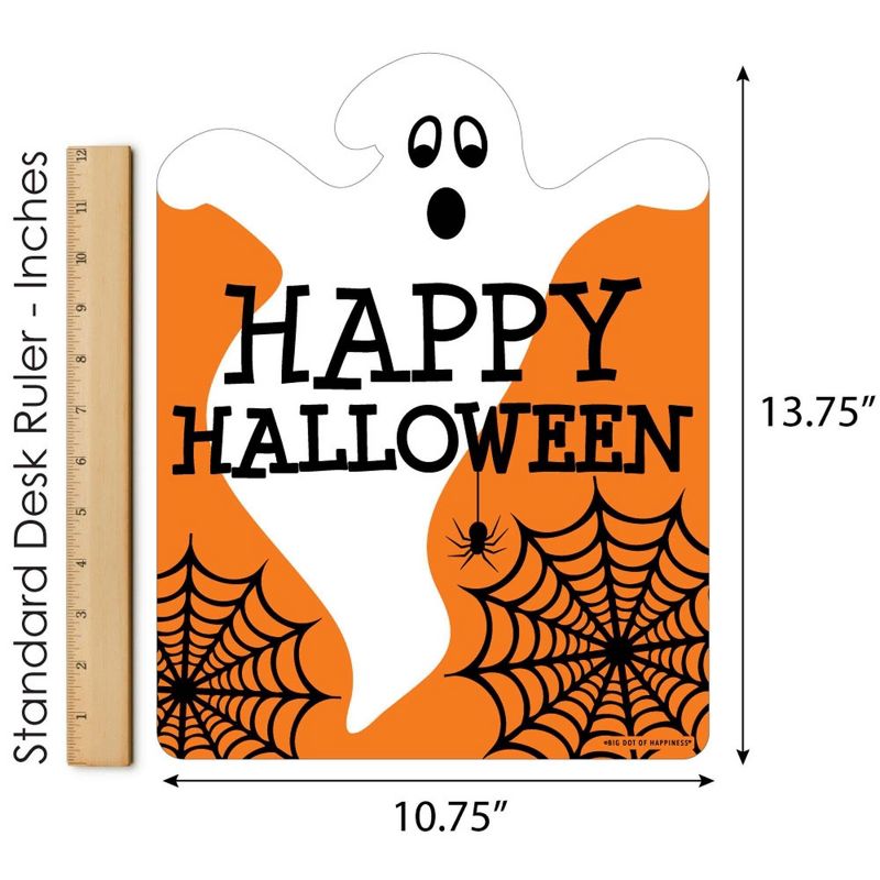 Big Dot of Happiness Spooky Ghost - Outdoor Lawn Sign - Halloween Party Yard Sign - 1 Piece, 5 of 9