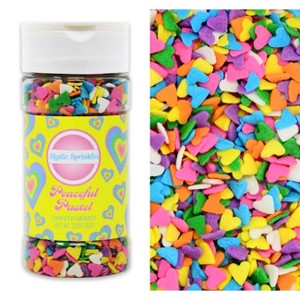 Mystic Sprinkles Peaceful Pastel Confetti Hearts 2.9oz Bottle - 1 of 4