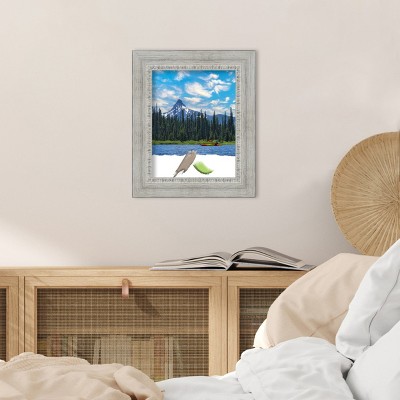 Rustic White 11x14 Distressed Wood Wall Frame