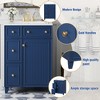 Mshliw 24" Bathroom Vanity with Ceramic Sink, 2 Drawers, Soft-Close Door, Freestanding Cabinet for Small Spaces, MDF and Wood - 4 of 4