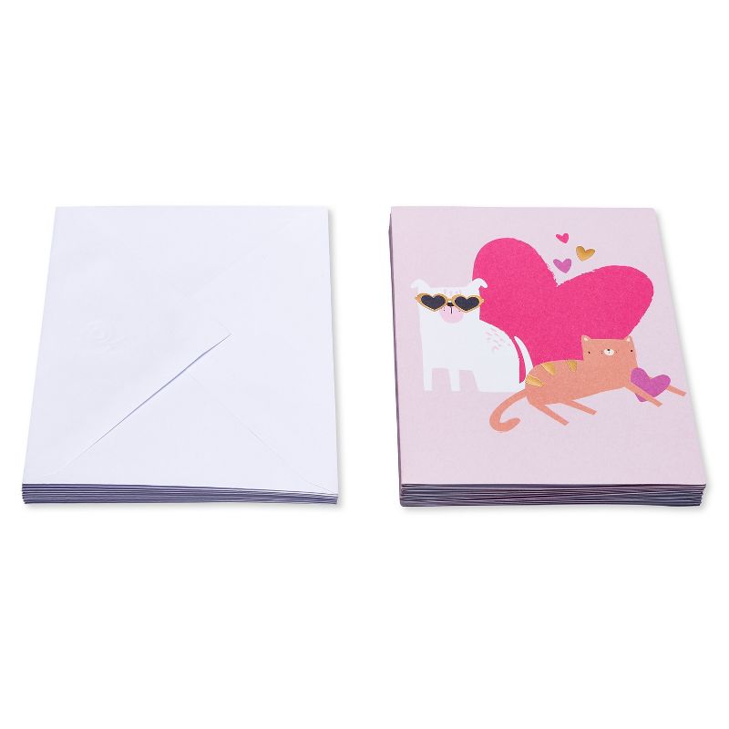 10ct Blank Note Cards Dog and Cat, 5 of 9