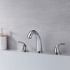 Sumerain 2 Handle Widespread Roman Tub Faucet with Valve Chrome, High Flow with Brass Rough-in Valve - 4 of 4
