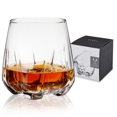 Viski Apollo Whiskey Tumbler - Crystal Bourbon Glasses - Whiskey Gifts ...