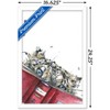 Trends International Snowtap - Snow Leopard Reading Framed Wall Poster Prints - 3 of 4