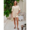 EXLURA Women's Summer Short Sleeve T Shirt Dress Casual Crewneck Resort Wear Tops - 2 of 4