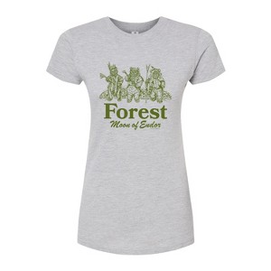 Women's - Star Wars - Forest Moon Endor Juniors Fitted Graphic T-Shirt - 1 of 2
